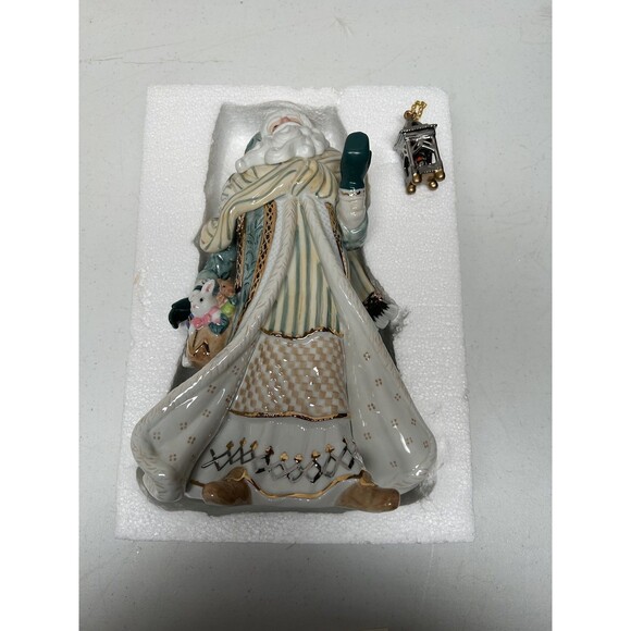 Fitz Floyd 12" Gregorian Porcelain Santa Lantern Signature Collection With Box - Picture 1 of 9
